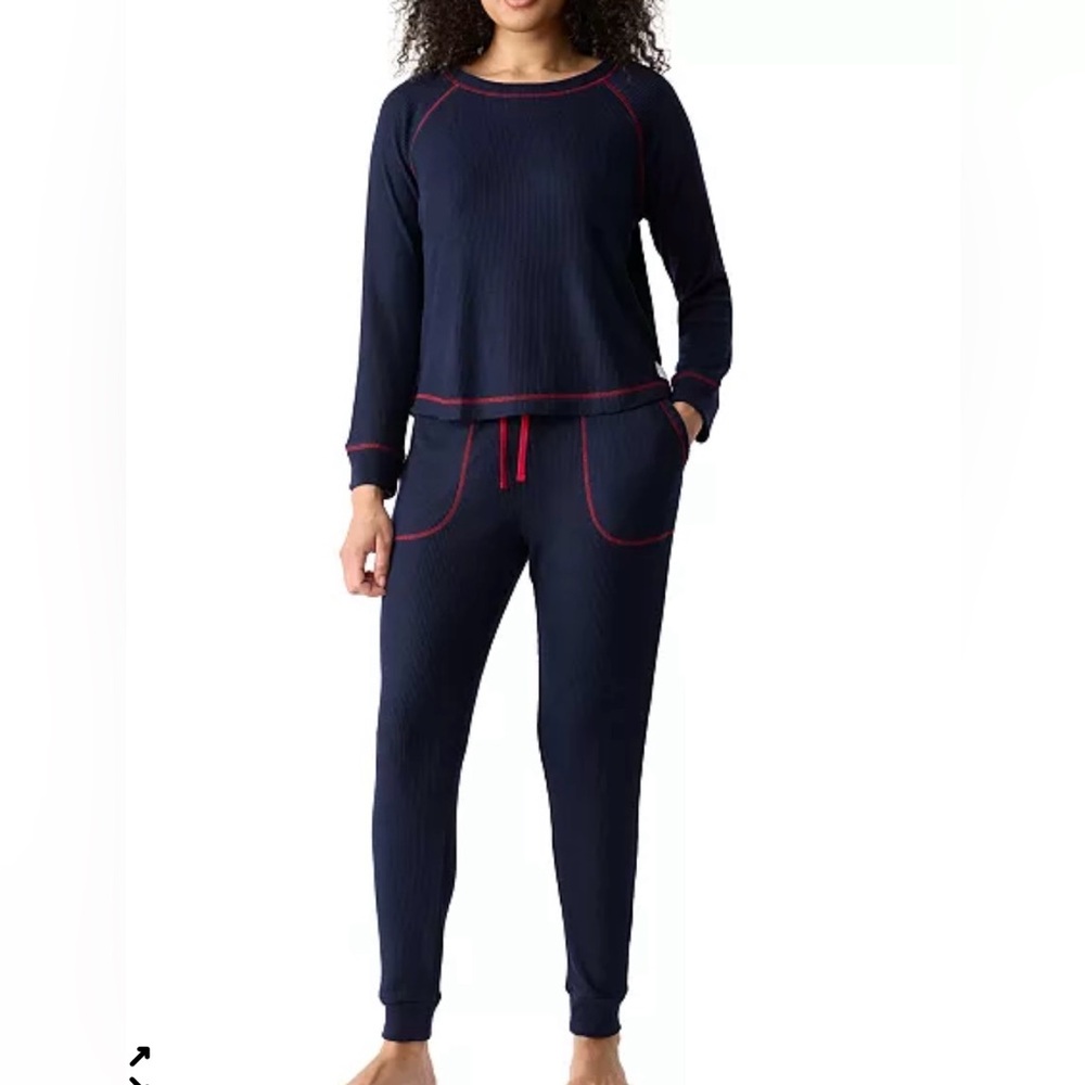GapBody Women's Ribbed Printed Jogger Pajama Set